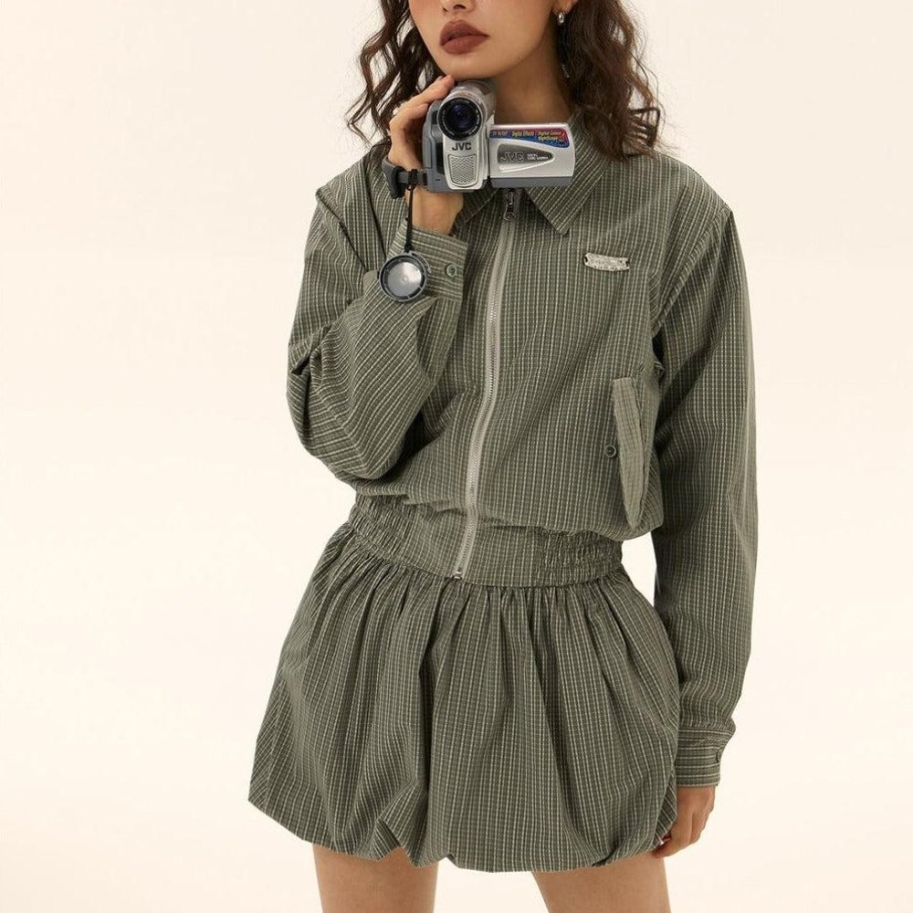 Patterned Ezek Zipped Shirt